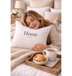 Indoor / Outdoor White Square Throw Pillow Cover