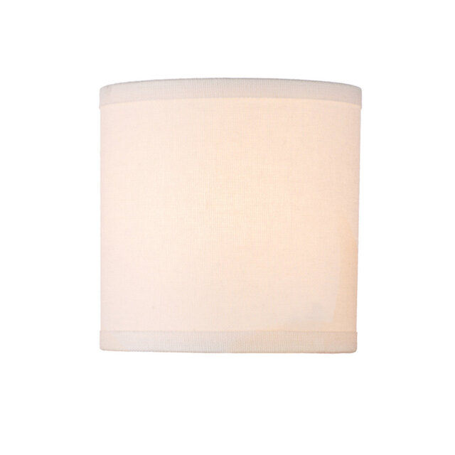Bensenville Silk Drum Lamp Shade ( Clip On ) in Cream