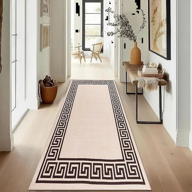 Non Slip Runner Rug Long Hallway Living Room Bedroom Kitchen Carpet Floor Mats*