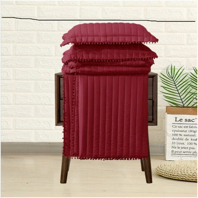 Microfiber Bedspread with Pillow Shams Included