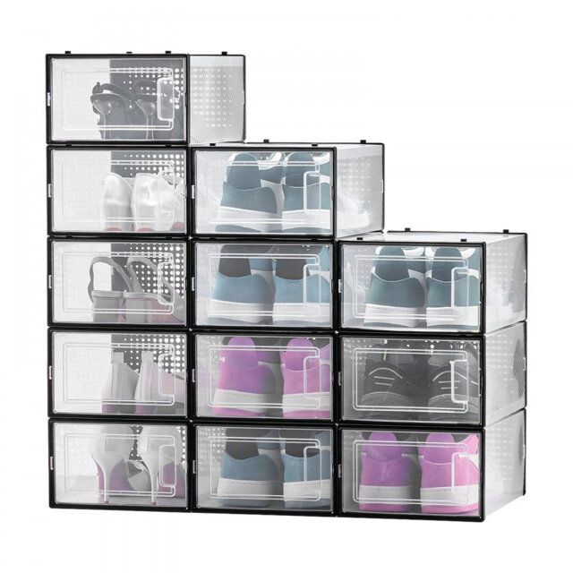 Shoe Storage Boxes Stackable Shoe Storage Organizers US Size 11