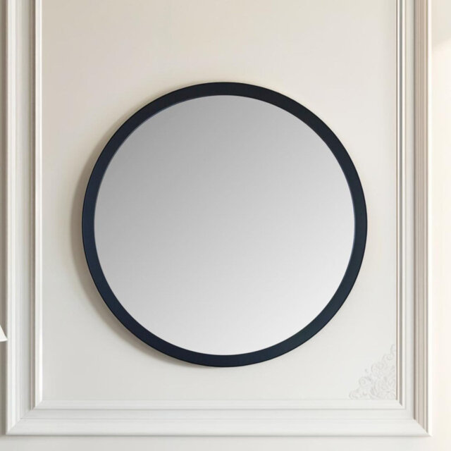 Tabatha Wood Round Mirror