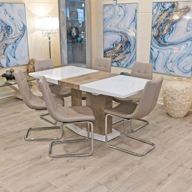 Ferland 6 - Person Butterfly Leaf Dining Set