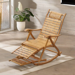 Avannah Bamboo Indoor Outdoor Foldable Rocking Chair