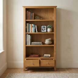 Censu Balyor Painted Oak Large Bookcase