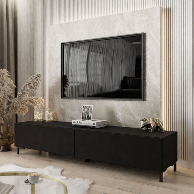 "Loman Unfinished TV Stand for TVs up to 75"""