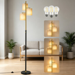 160cm Powder Coated Column Floor Lamp