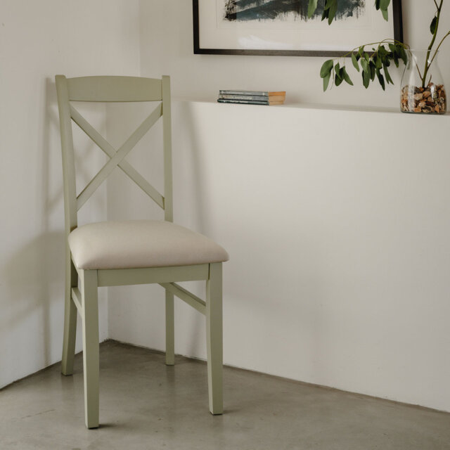 Bayou 50cm H Upholstered Cross Back Side Chair