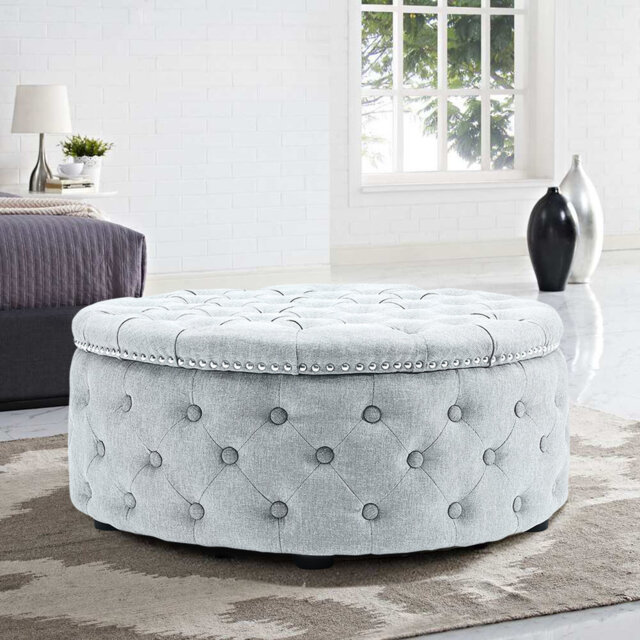 Linen Upholstered Bench