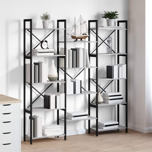 167cm H x 156cm W Steel Bookcase