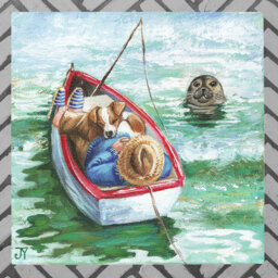 JUDITH YATES Farmhouse Nautical & Beach Wall Decor on Ceramic