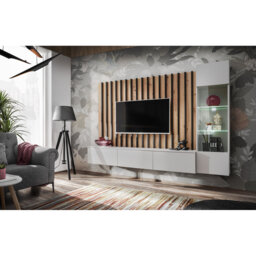 "Belvie Unfinished Floating Entertainment Centre for TVs up to 78"""