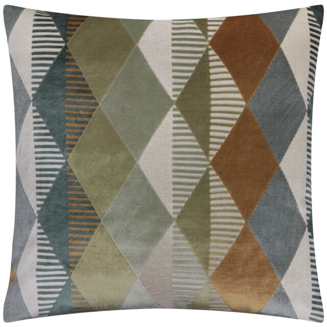 Metro Harlequin Velvet Jacquard Cushion Cover