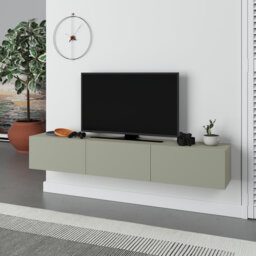 "Kishon Wall-Mounted TV Stand for TVs up to 55"" with Storage Cabinets"