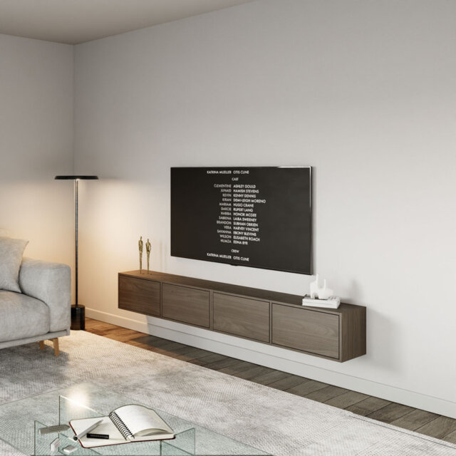 "Unfinished TV Stand for TVs up to 75"""