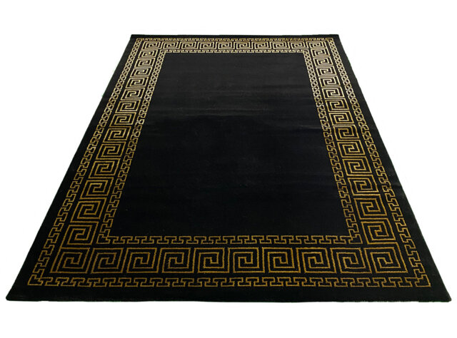 Serbelloni Black/Gold Indoor Rug