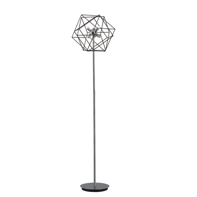 Casandra 165cm Chrome Novelty Floor Lamp