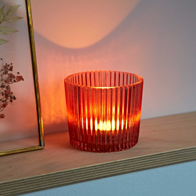 Glass Tabletop Tealight Holder