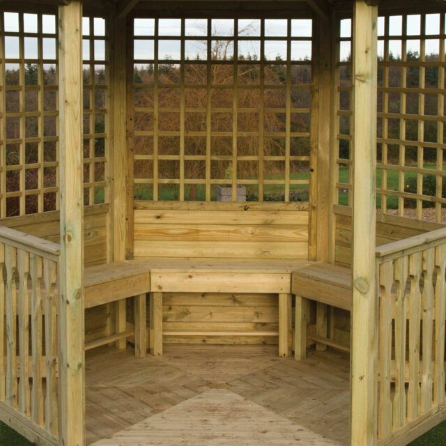 Cerqueira Dakota Fields Natural Solid Wood Seating for Gazebo