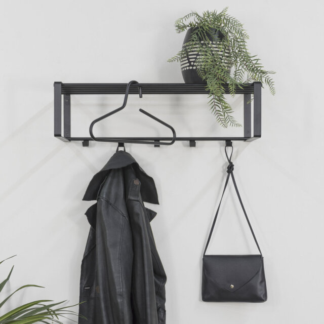Rex Metal Wall 5 - Hook Wall Mounted Coat Rack
