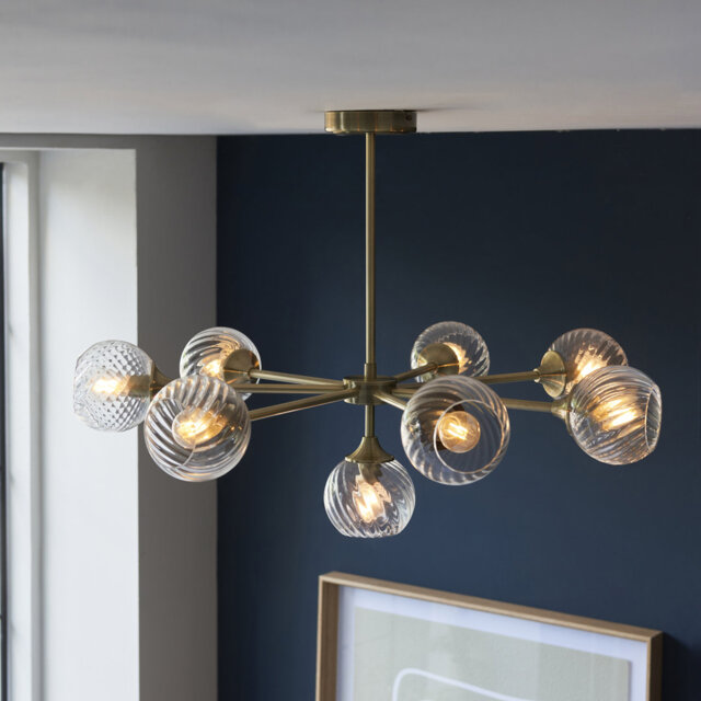 Londino 8 - Light Sputnik Chandelier with No Secondary Or Accent Material Accents