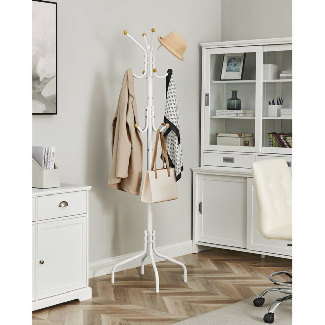 Mahajan Steel Freestanding 12 - Hook Coat Rack