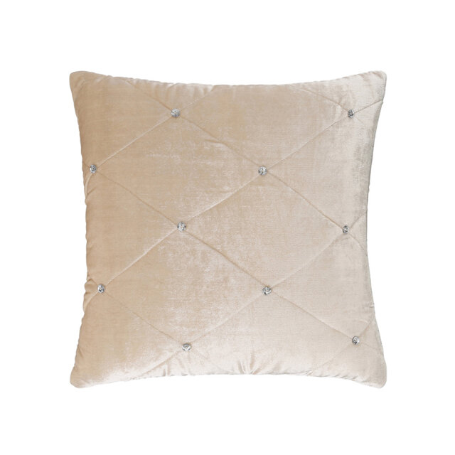 Diamante Geometric Square Cushion Cover