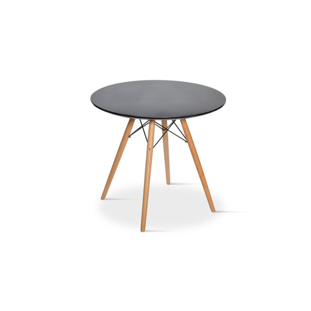 Maliah Beech Round Solid Wood Base Dining Table