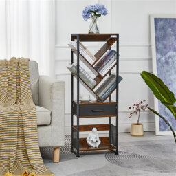 127cm H x 22cm W Metal Standard Bookcase
