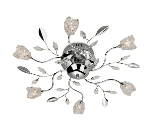 Cindy Glass Semi Flush Mount