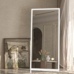 Metal Rectangle Floor Mirror