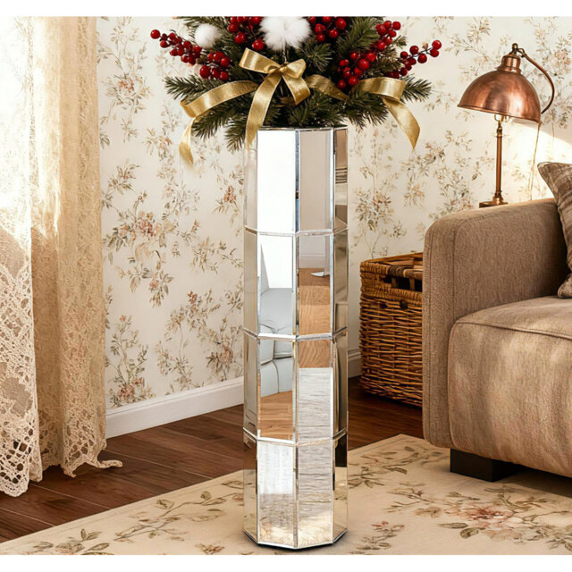 Iljan 70cm Tall Vase Glass Flower Vase Room Decor