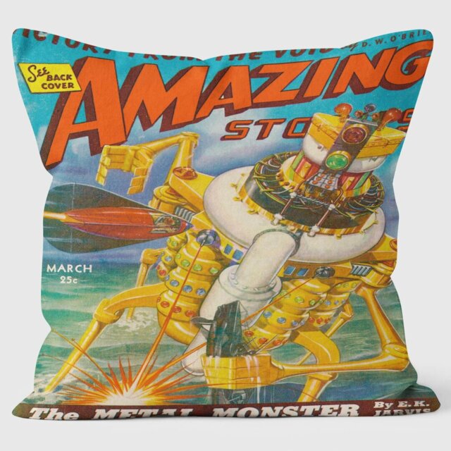 Amazing - Metal Monster - Pulp Fiction Cushion