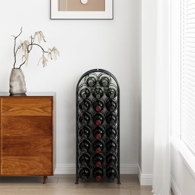 Wine Bottle Rack Black
