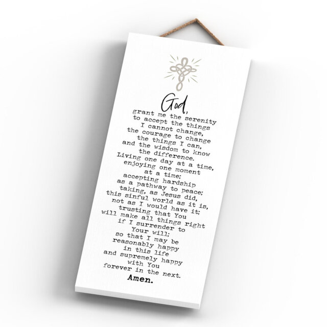 Serenity Prayer Wall DÃ©cor