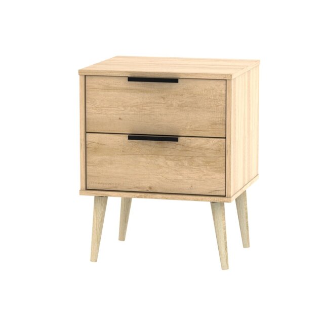Fully Assembled Euart 2 Drawer Bedside Table