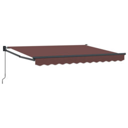 Vidaxl Retractable Awning Door Canopy Garden Patio Awning Fabric And Aluminium
