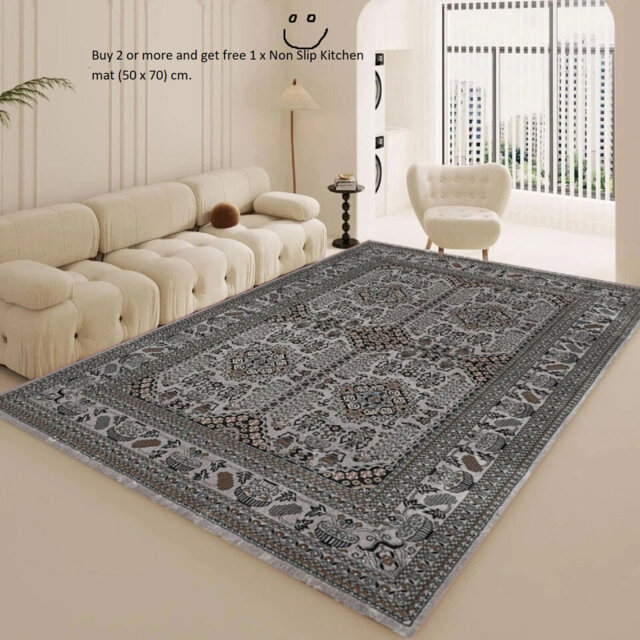 Modern Traditional Floral  Rugs Large Area Rug for Living Room Bedroom Carpet