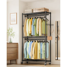90cm Rolling Clothing Rack