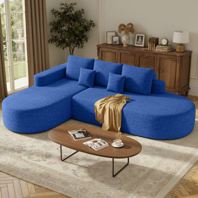 3 Seater Fabric Modular Corner Sofa