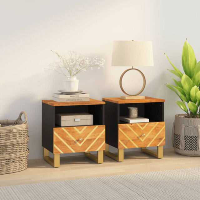 Harvey Solid Wood Bedside Table