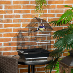 Johana 47cm Steel Pointed Top Table Top Bird Cage with Perch