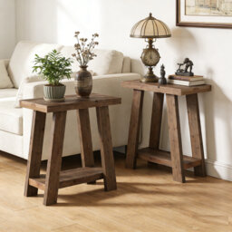 Solid Wood End Table