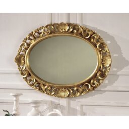 Caceres Wood Flat Wall Mirror