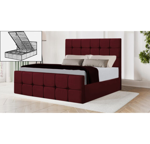 Averyona Upholstered Ottoman Storage Bed