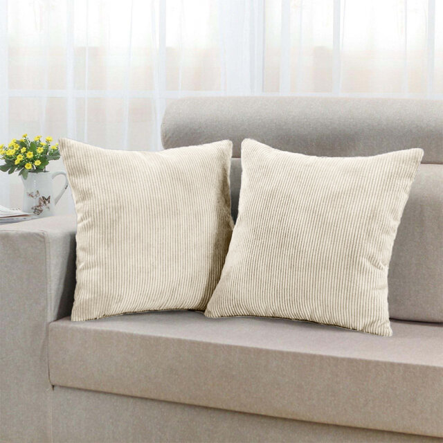 Square Pattern Cushion Cover-(Pack of 2)