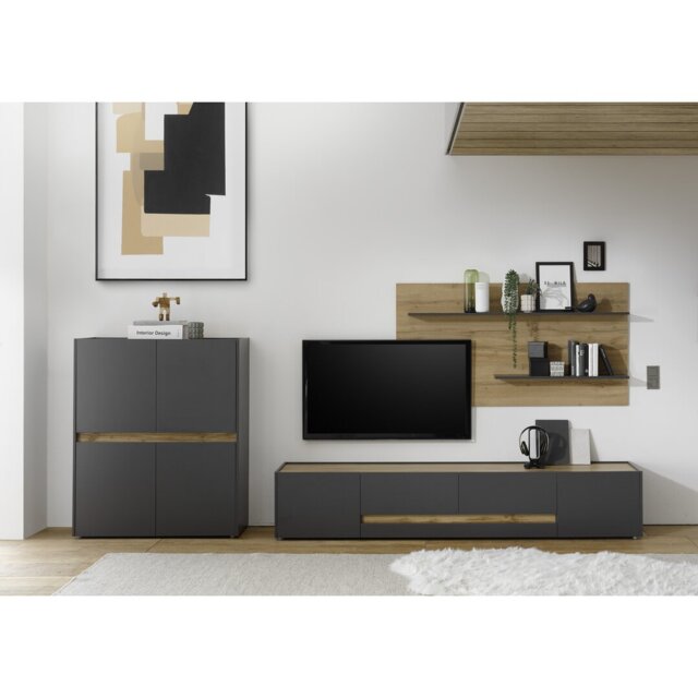 "Broadmoor Unfinished Entertainment Centre for TVs up to 65"""