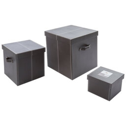 Marlow Home Co. Leather Decorative Bin