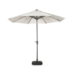2.7m Round Centre Pole Parasol With Integrated Led Lights