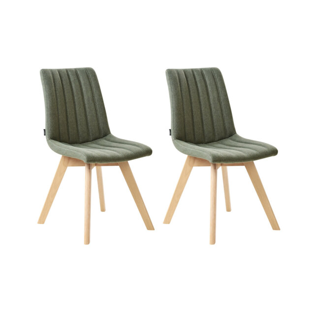 Set of 2 Dining Chairs CALGARY II Fabric